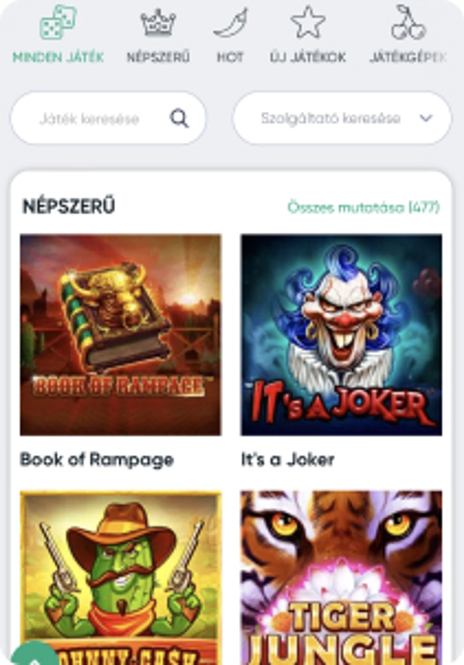 ivibet casino mobile screenshot - games lobby