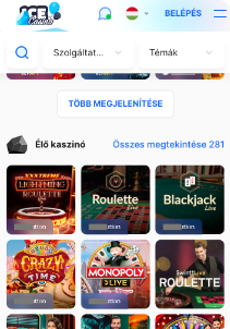 Ice Casino mobile screen live games