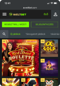 Weltbet casino mobile screen live games